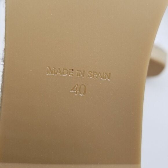 Free People Women Gable Glad Espadrille Gladiator Sandals Sz 9.5 Leather White - Picture 7 of 7